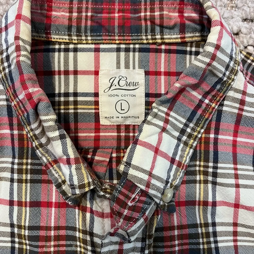 J.Crew plaid dress shirt